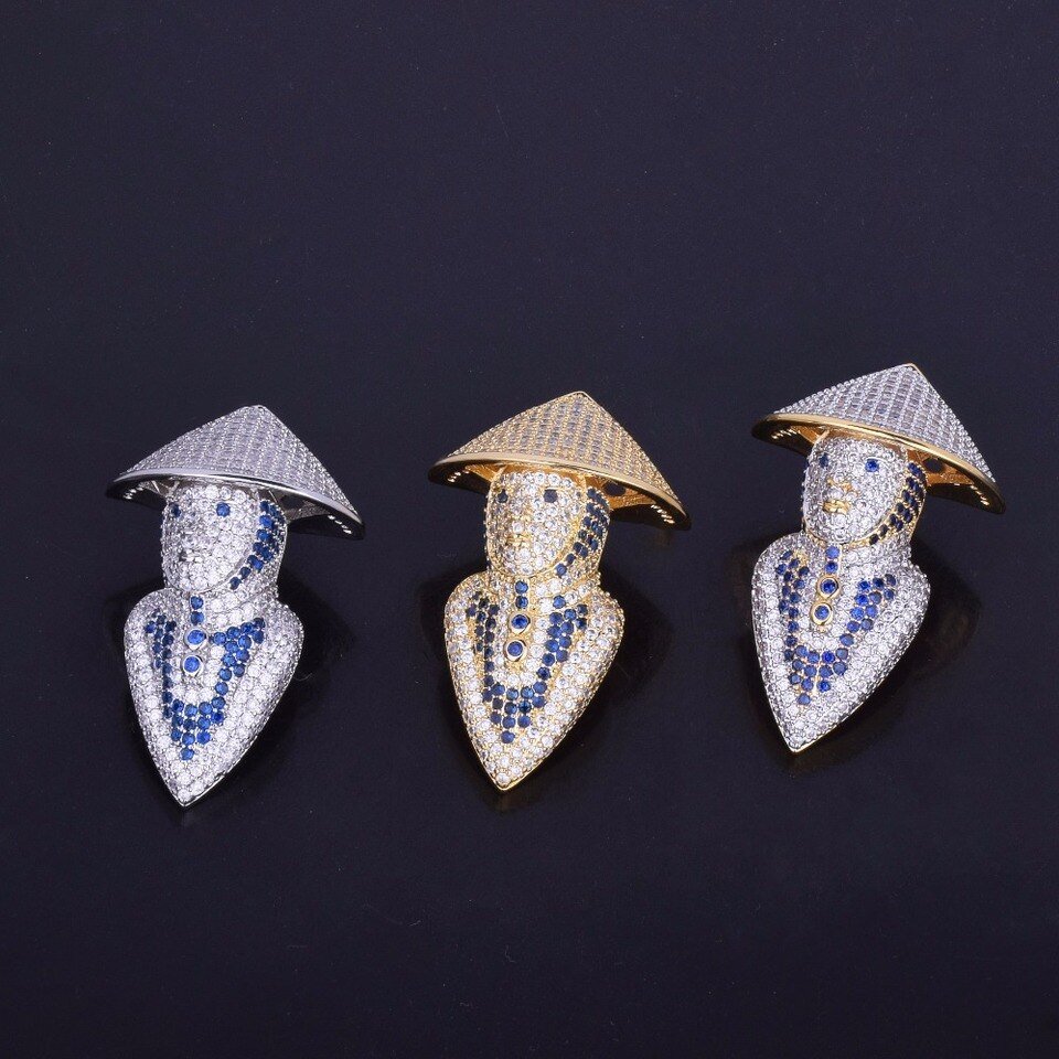 Gold Character Pendant Necklace - 2