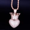 Crown Heart Pendant - 8
