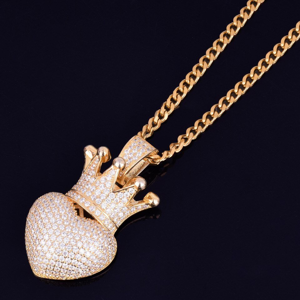 Crown Heart Pendant - 1