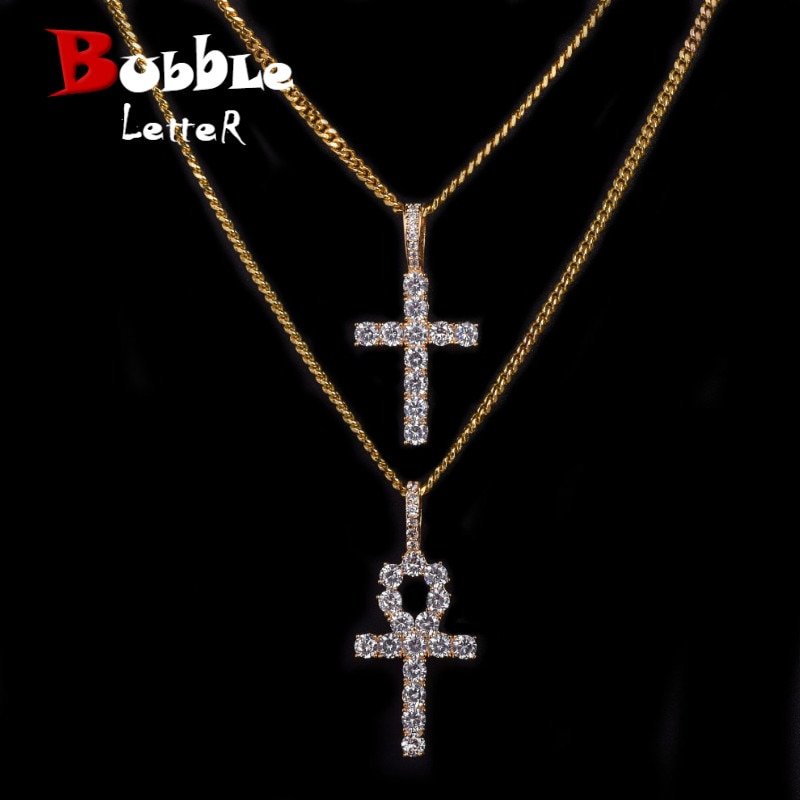 Ensemble de Bijoux Croix Ankh Doré - 1