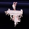 Collier Main et Arme Doré Zircon - 6