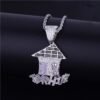 Collier Pendentif Maison de Noël - 8