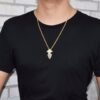 Gold Character Pendant Necklace - 4