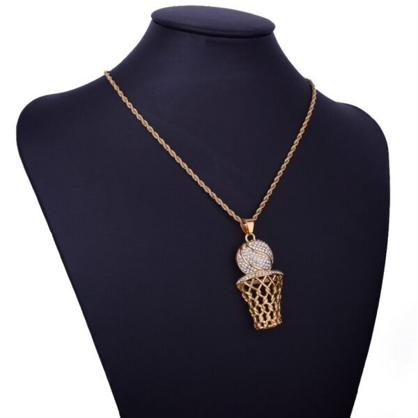 Pendentif Basketball Strass - 3