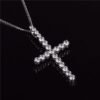 Pendentif Croix Zircon Doré - 3