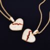 Broken Heart Pendant Necklace - 6