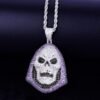 Skull Zircon Pendant Necklace - 3