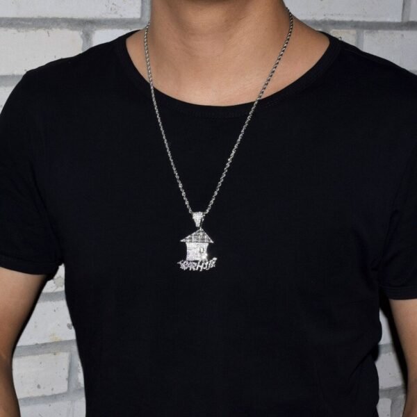 Collier Pendentif Maison de Noël - 4