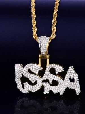 Gold Letter Pendant Necklace