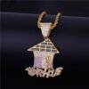 Collier Pendentif Maison de Noël