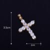 Pendentif Croix Dorée - 5
