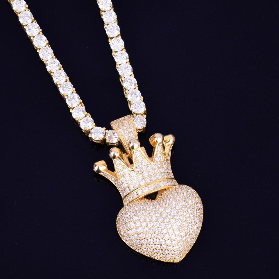Crown Heart Pendant - 4