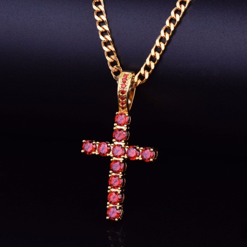 Pendentif Croix Doré - 11