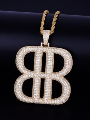 Double B Zircon Pendant