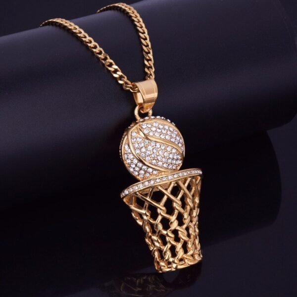 Pendentif Basketball Strass
