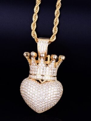Crown Heart Pendant