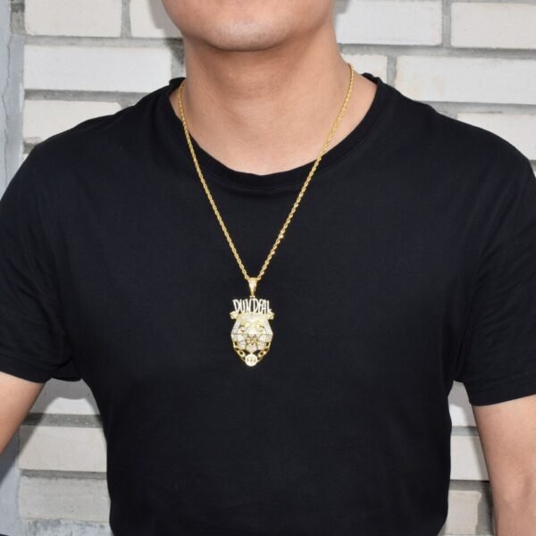 Collier Pendentif Tête de Lion - 3