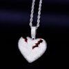 Collier Pendentif Cœur Brisé pour Hommes - 5