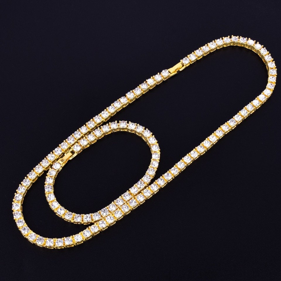 Tennis Necklace and Bracelet Set - 6