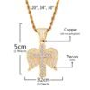 Collier Pendentif Croix Ailée Doré - 5