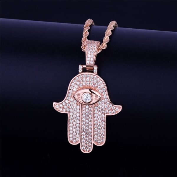 Pendentif Main Sertie - 8
