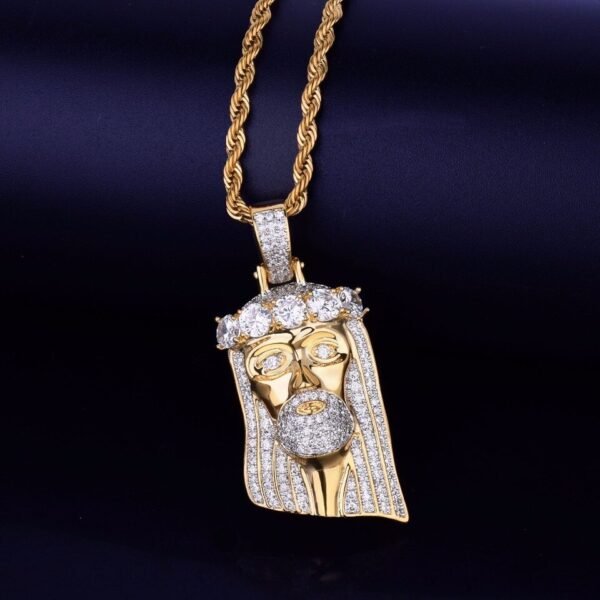 Collier pendentif tête de Jésus - 5