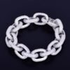 Cuban Round Zircon Bracelet - 4
