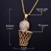 Pendentif Basketball Strass - 7