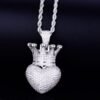 Crown Heart Pendant - 6