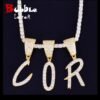 Collier Chaîne Tennis Lettres - 1