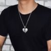 Collier Cœur Brisé Lettres Doré - 8