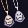 Skull Zircon Pendant Necklace - 2