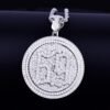 Collier Pendentif Rotatif en Zircon pour Hommes - 6