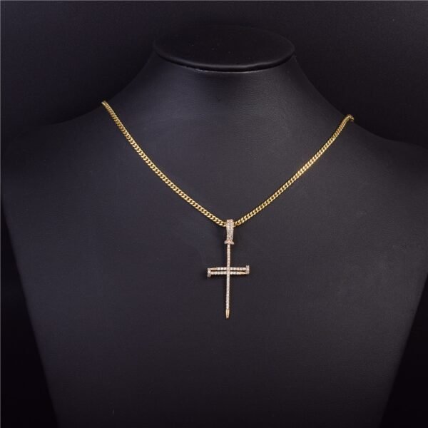 Pendentif Croix Clou - 4