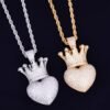 Crown Heart Pendant - 5