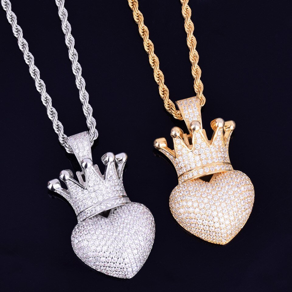 Crown Heart Pendant - 5