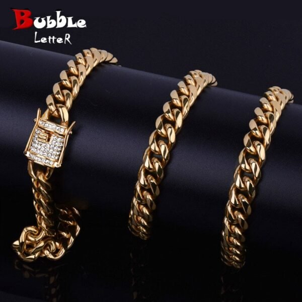 Collier Maillons Cubains 12mm - 1