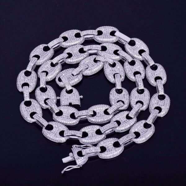 Collier Chaîne Cubaine Lettres en Cuivre pour Hommes - 4