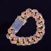 Colorful Cuban Link Bracelet - 8