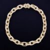 Collier Punk Bling Doré 20mm