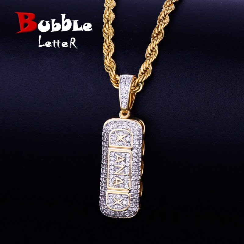 Pill Shape Necklace - 1