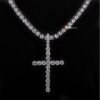 Pendentif Croix Tennis