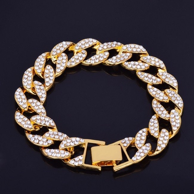 Cubic Zirconia Cuban Bracelet - 5