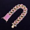 Colorful Cuban Link Bracelet - 5