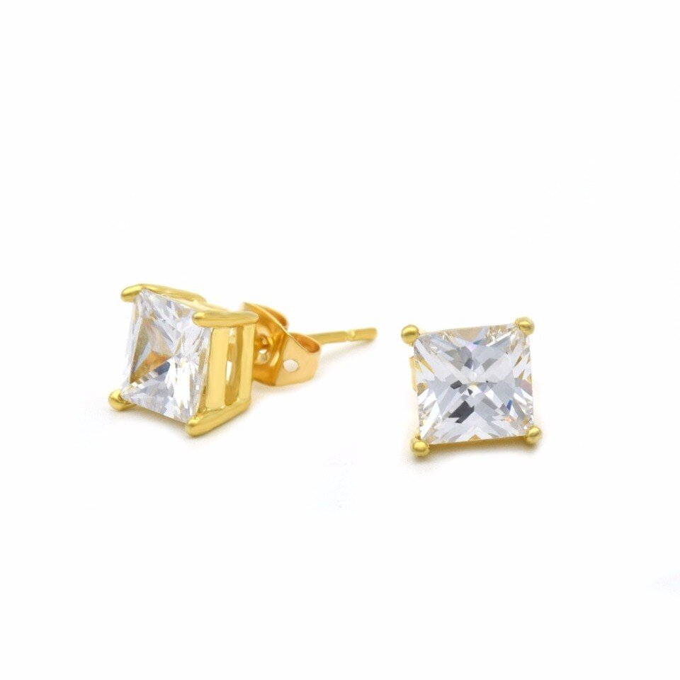 Zircon Stud Earrings - 7