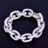 Cuban Round Zircon Bracelet - 7