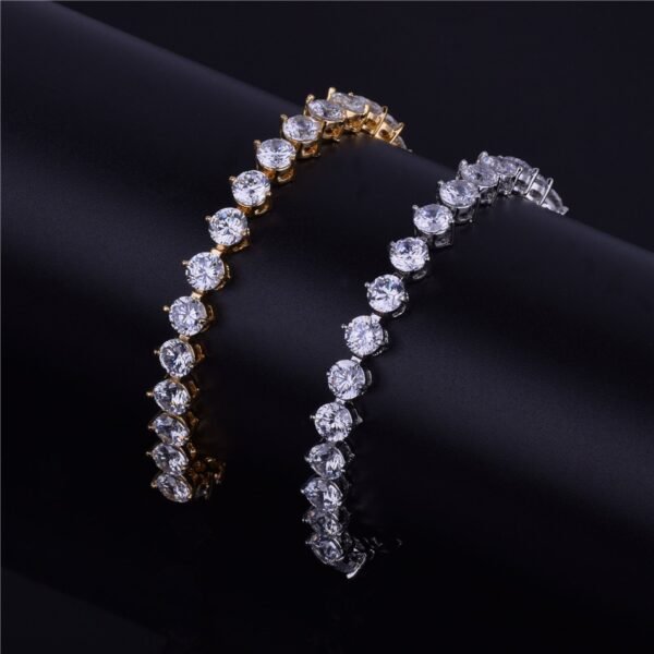Bracelet Tennis en Zircon Doré 6MM