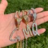 Collier Chaîne Tennis Lettres - 4