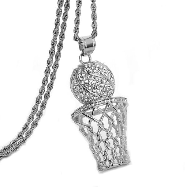 Pendentif Basketball Strass - 5