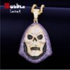 Skull Zircon Pendant Necklace - 1